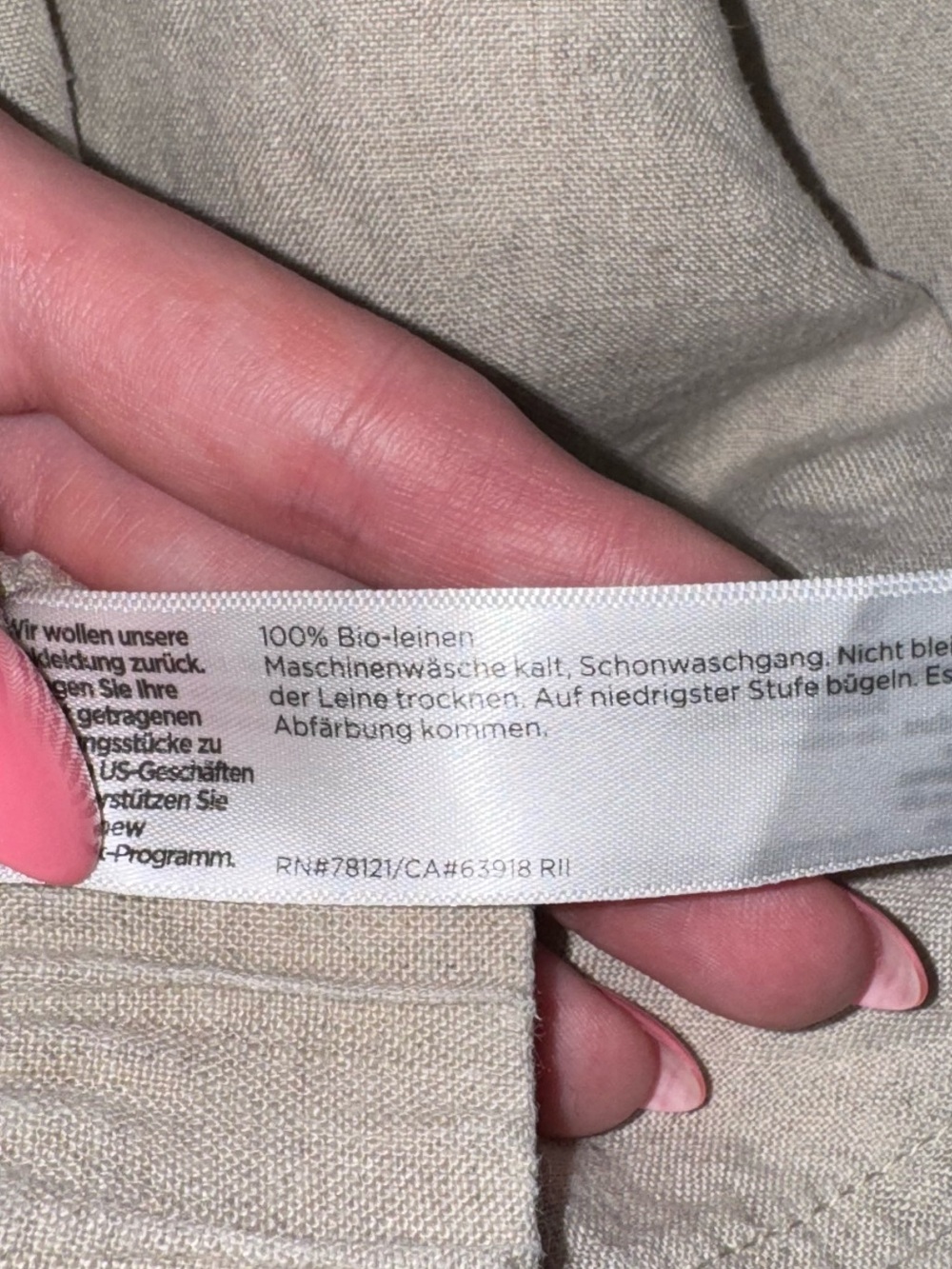 EILEEN FISHER Organic-Linen Wide-Leg Ankle Pants - Picture 6 of 6